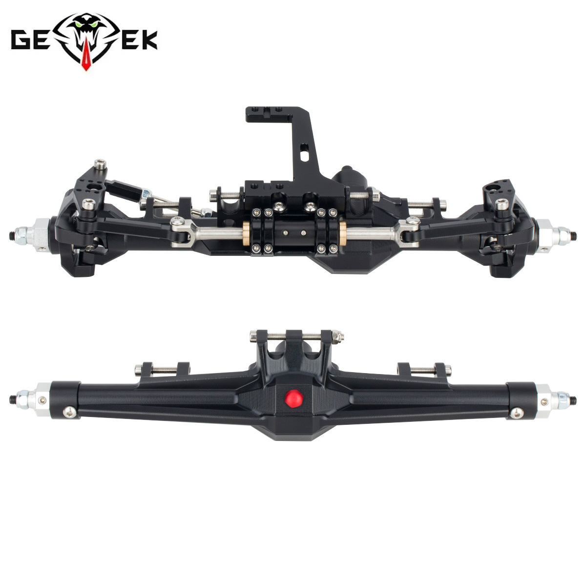 Rc Crawler Axle Parts - Set Poros Lurus Depan Belakang Aluminium