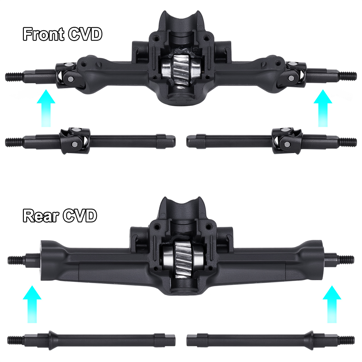Rc Crawler Axle Parts - 4 Buah Poros CVD Baja untuk