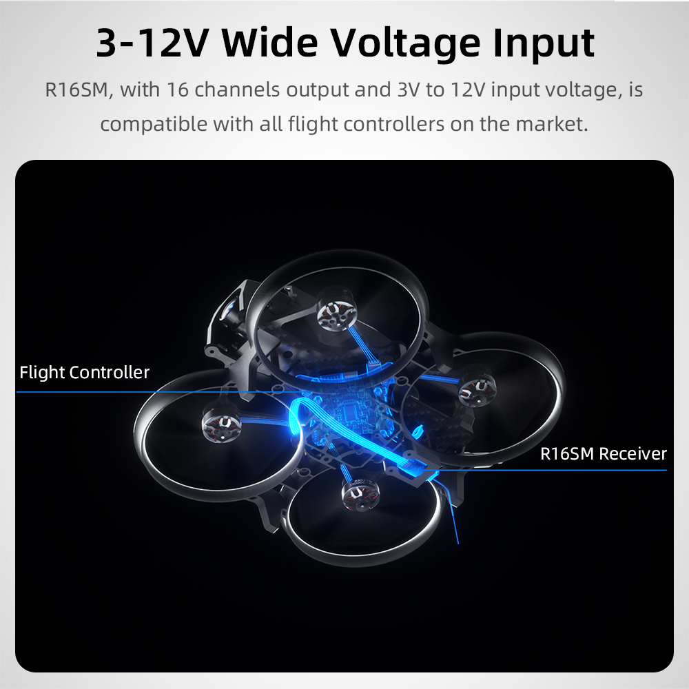 Radiolink R16SM 2.4G 16 Salura - Micro Fpv Quad ulasan dan harga