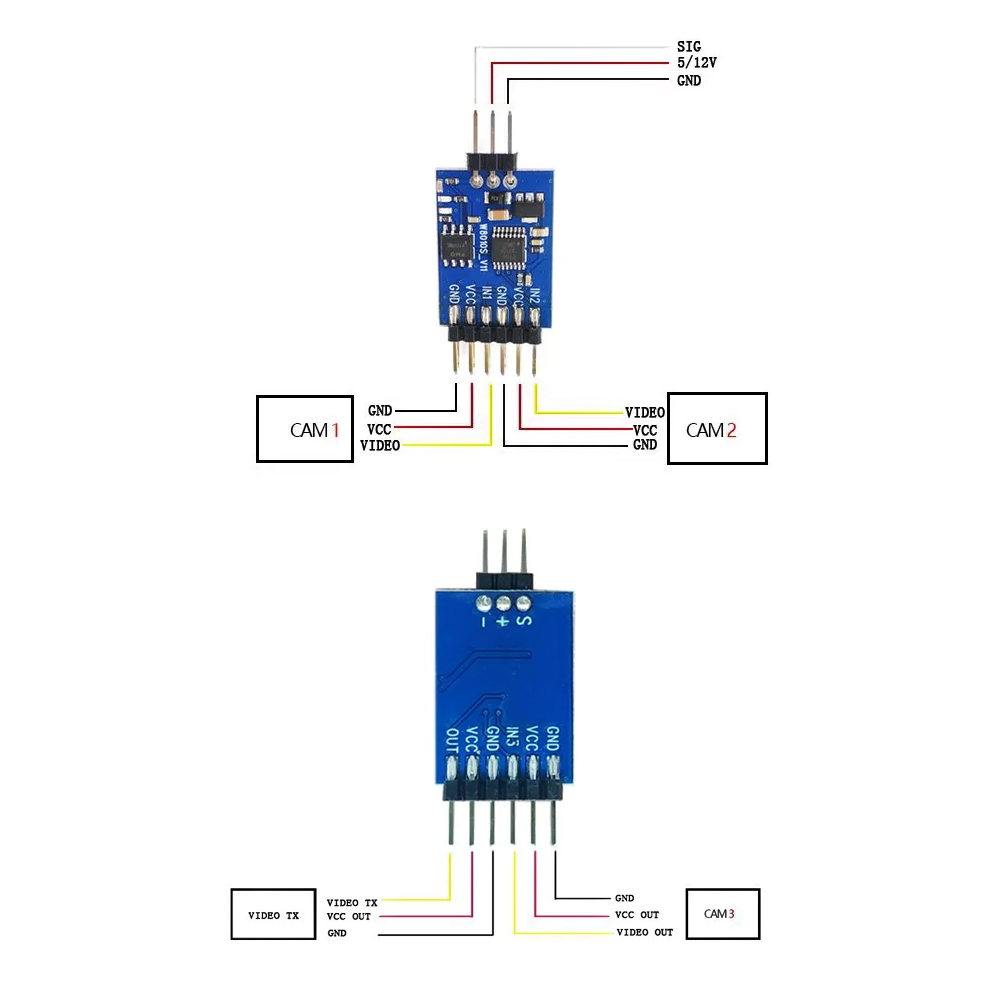 Modul Pengalih Video 3 Saluran - Drone Rc2 ulasan dan harga