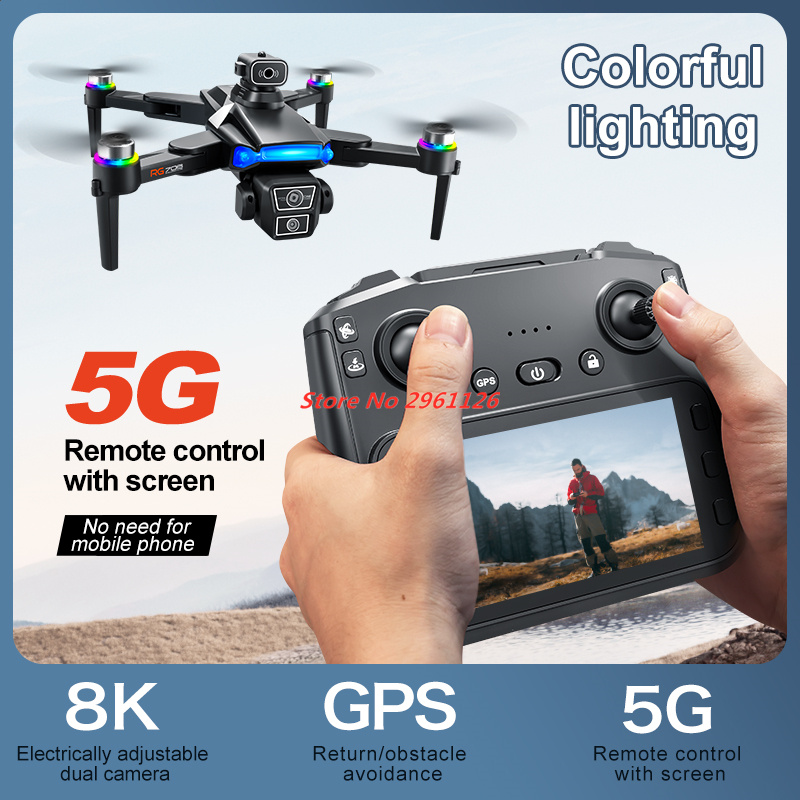 Drone GPS Kamera HD 8K Profesi - Drone Rc Fpv Manual ulasan dan harga