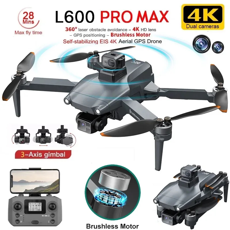 L600 PRO MAX Drone GPS profesi - Drone Rc Pro ulasan dan harga