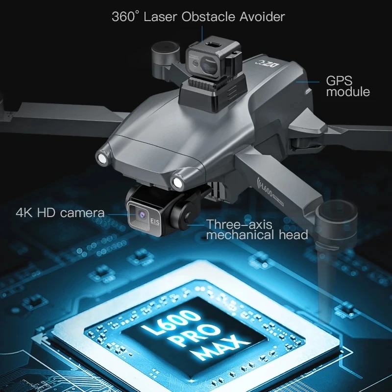 L600 PRO MAX Drone GPS profesi - Drone Rc Pro ulasan dan harga