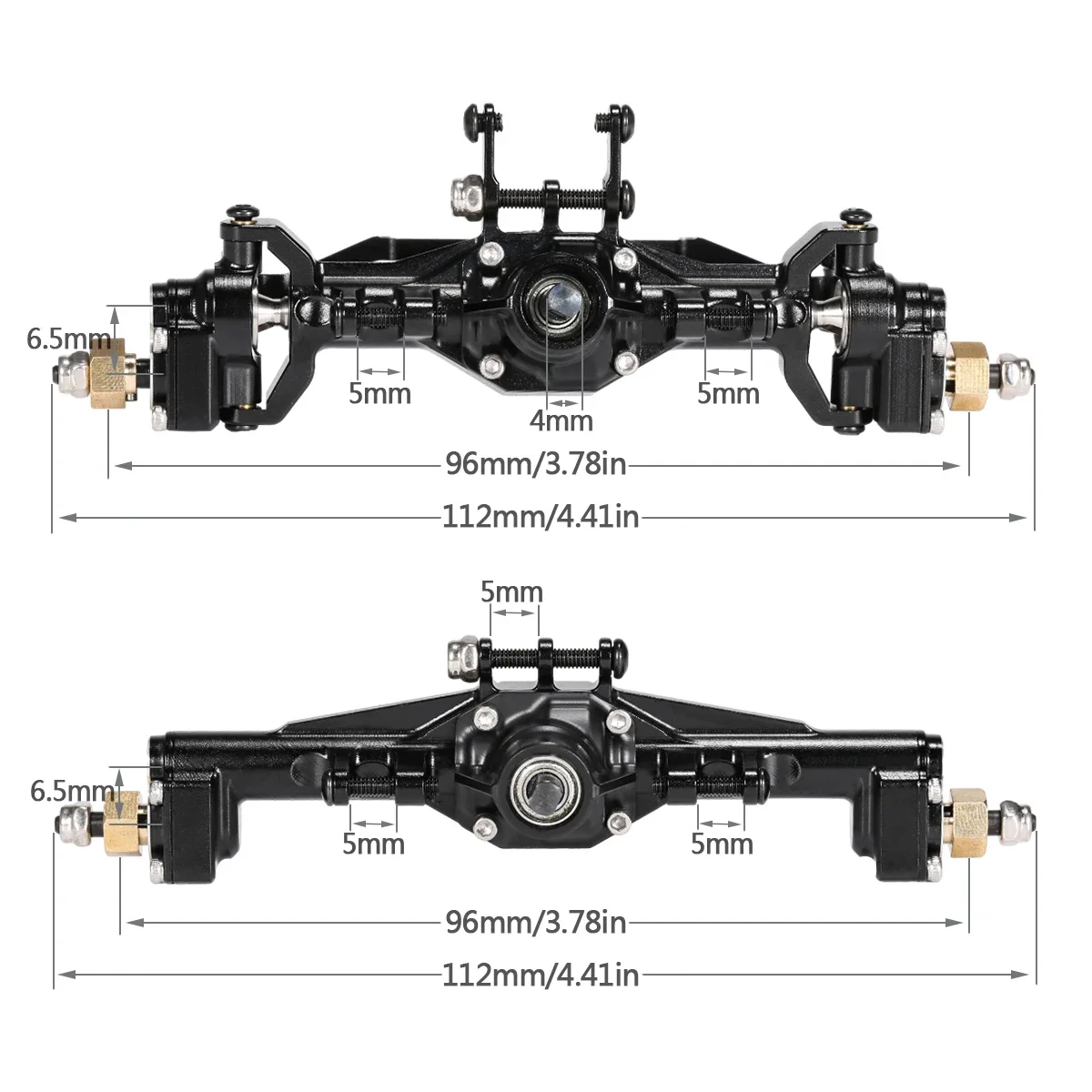 TRX4M aluminium depan belakang - Rc Crawler Axle Parts ulasan dan harga