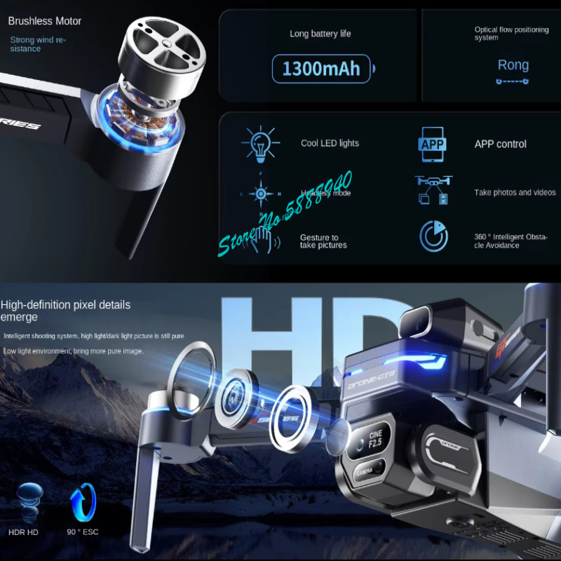Drone RC WIFI FPV Tiga Kamera  - Drone Rc Fpv Manual ulasan dan harga