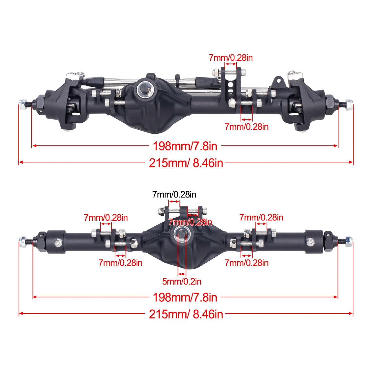 As Roda CNC Aluminium Alloy De - Rc Crawler Axle Parts ulasan dan harga