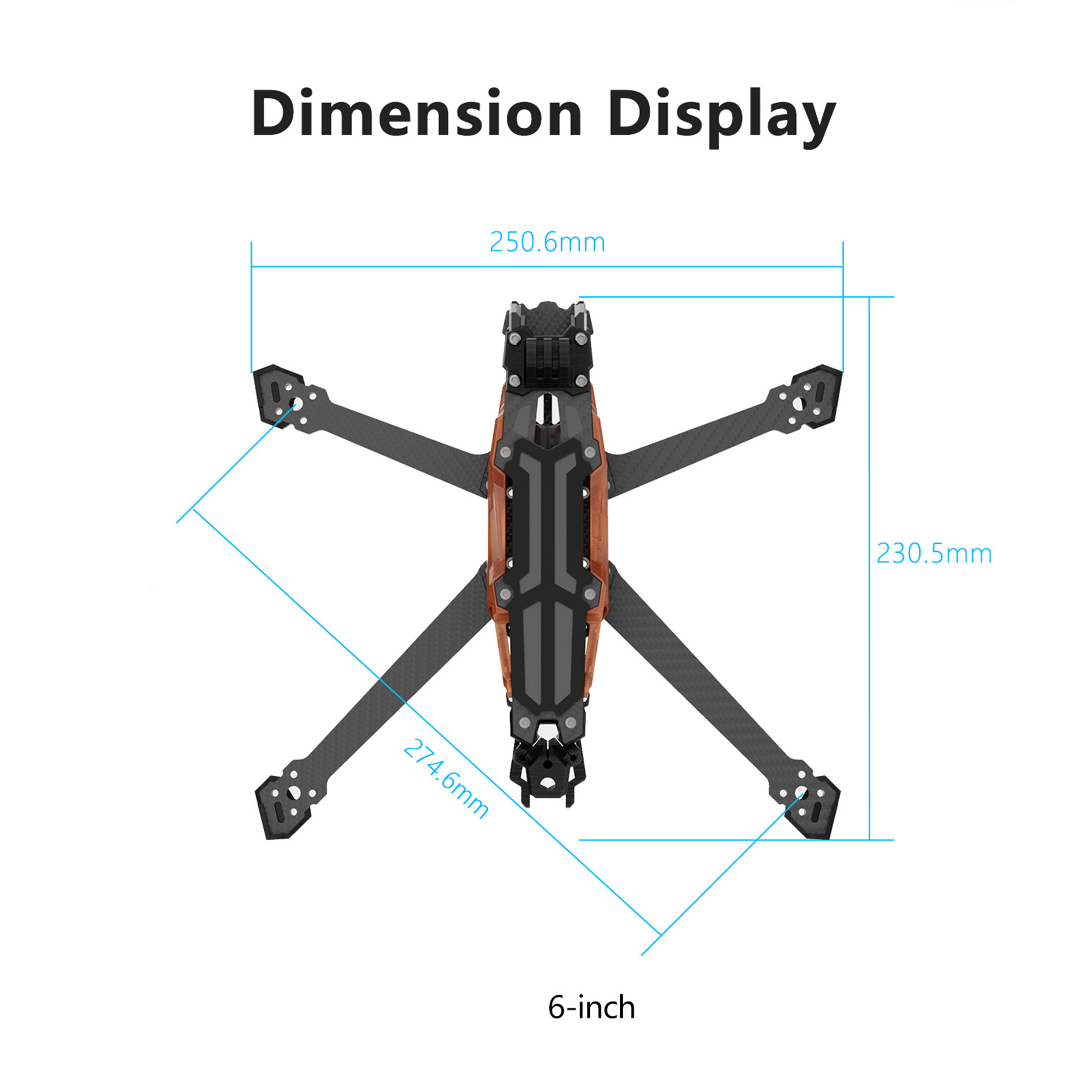 GEPRC GEP-Vapor-D5 D6 O4 Pro B - Drone Frame 5 Inch ulasan dan harga