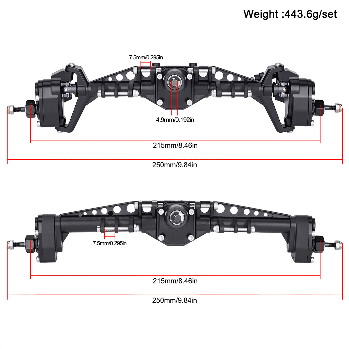 As Roda Plastik Depan Belakang - Rc Crawler Axle Parts ulasan dan harga