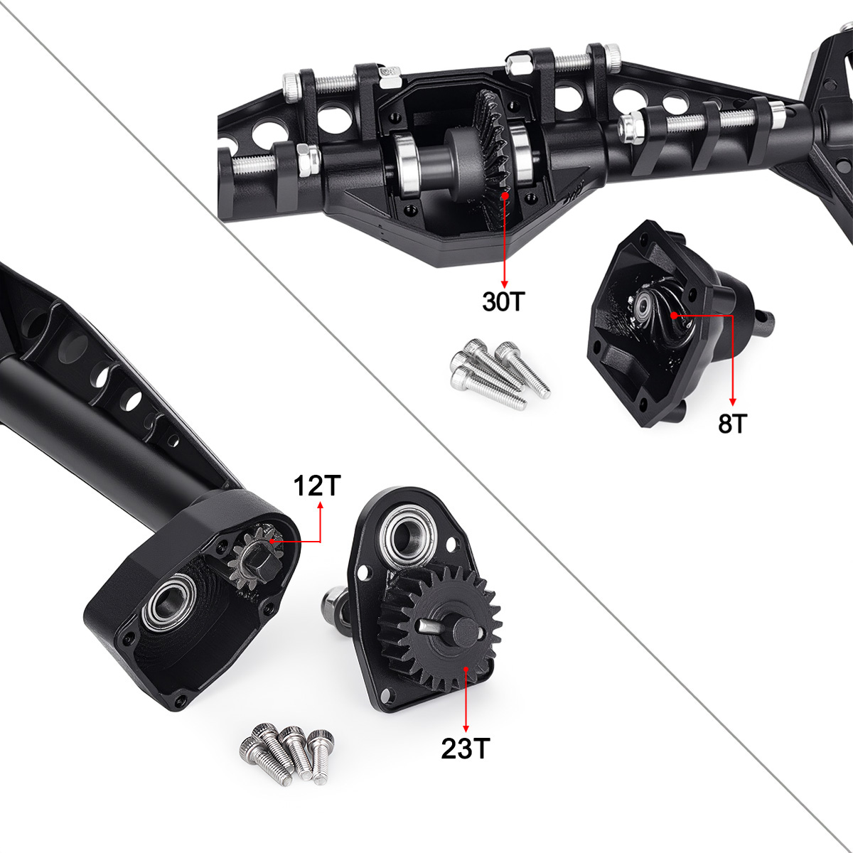 As Roda Plastik Depan Belakang - Rc Crawler Axle Parts ulasan dan harga