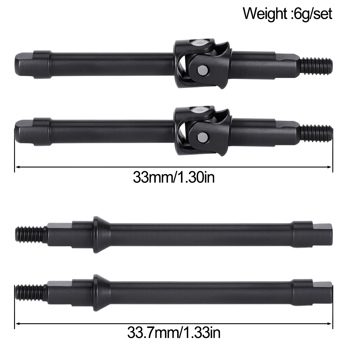 4 Buah Poros CVD Baja untuk As - Rc Crawler Axle Parts ulasan dan harga