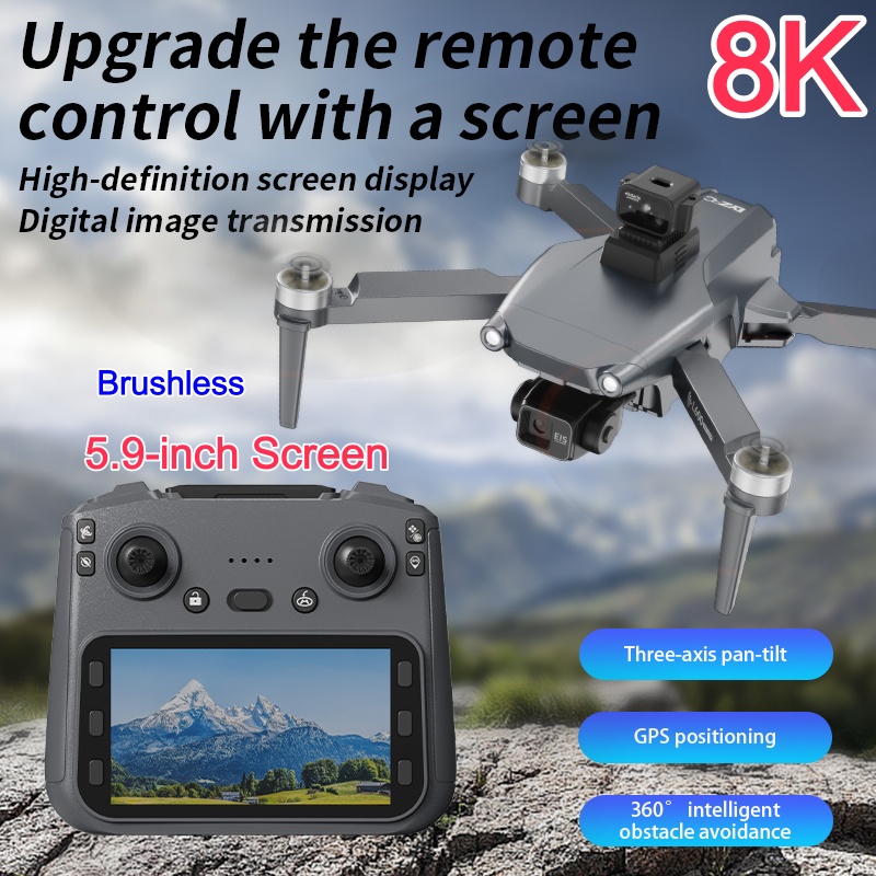 Drone Kamera Ganda 8K ESC deng - Esc 4In1 Brushless ulasan dan harga