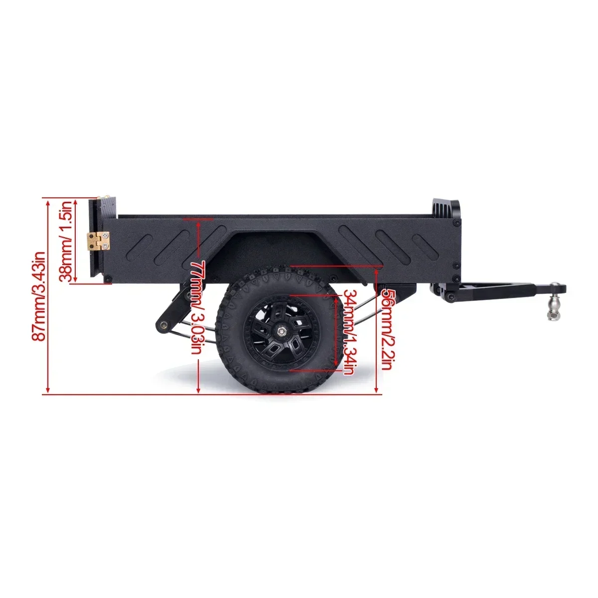 Trailer Utilitas Paduan Alumin - Rc Crawler Axle Parts ulasan dan harga