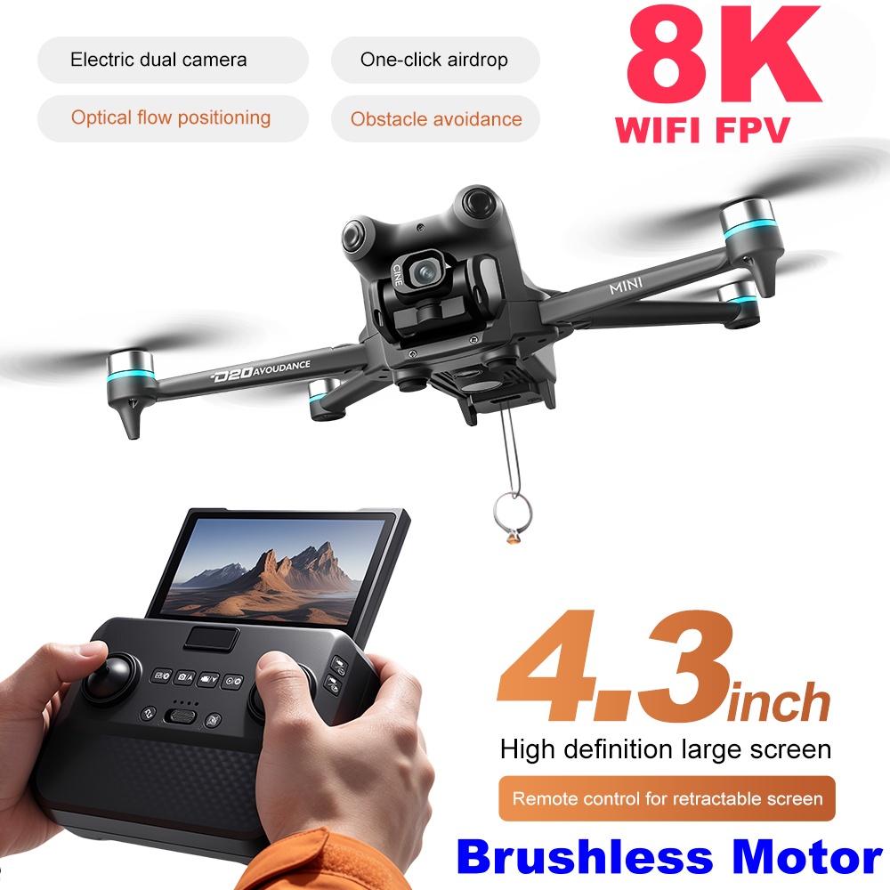 Drone Kamera 8K ESC Tanpa Sika - Esc 4In1 Brushless ulasan dan harga